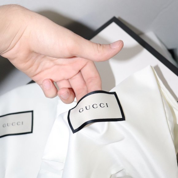 Webbed Gucci Slides (L\'Aveugle Par Amour) main image 5